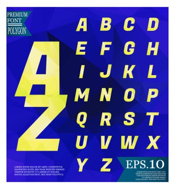 Yazı tipi lowpoly arka plan düşük Poli dokulu üçgen s