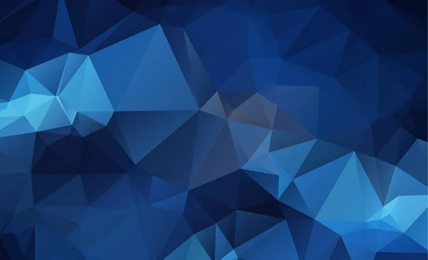 Mavi ışık çokgen düşük çokgen üçgen desen arka plan