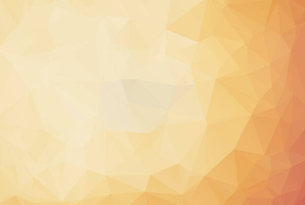 Light Orange vector polygonal illustration, which consist of tri