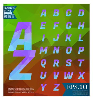 Yazı tipi lowpoly arka plan düşük Poli dokulu üçgen s