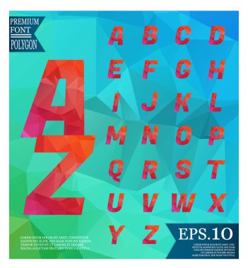 Yazı tipi lowpoly arka plan düşük Poli dokulu üçgen s