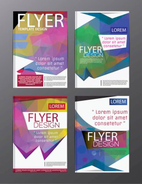 Düzen tasarım şablonu yıllık rapor el ilanı broşür Modern backgr