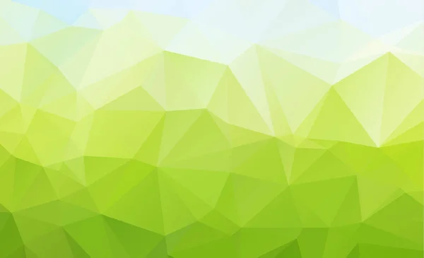 Verde abstracto que consiste en triángulos. Fondo geométrico — Vector de stock