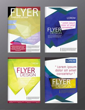 Düzen tasarım şablonu yıllık rapor el ilanı broşür Modern backgr