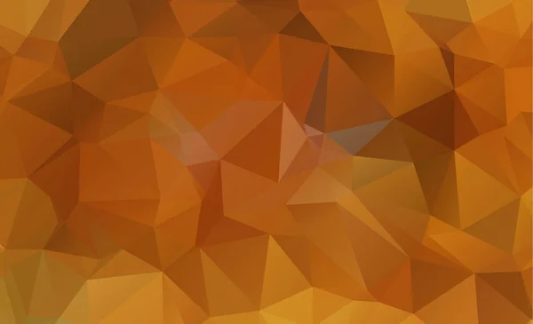 Licht orange Vektor Low-Poly-Kristall Hintergrund. Polygondesign — Stockvektor