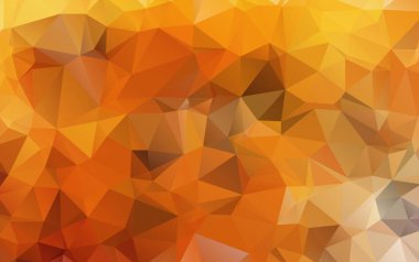 Hangi üçgen oluşur turuncu poligonal illüstrasyon, ışık.