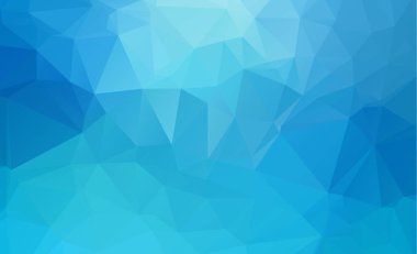 Mavi ışık çokgen düşük çokgen üçgen desen arka plan