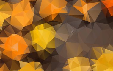 Hangi üçgen oluşur turuncu poligonal illüstrasyon, ışık.