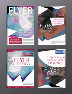 Düzen tasarım şablonu yıllık rapor el ilanı broşür Modern backgr