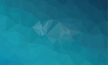 Mavi ışık çokgen düşük çokgen üçgen desen arka plan