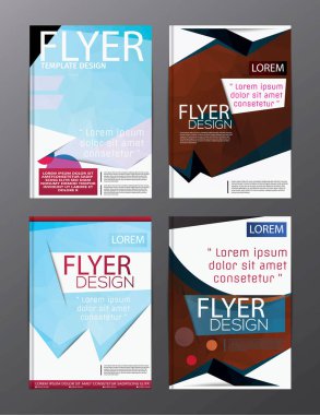 Düzen tasarım şablonu yıllık rapor el ilanı broşür Modern backgr