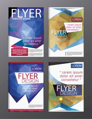 Düzen tasarım şablonu yıllık rapor el ilanı broşür Modern backgr