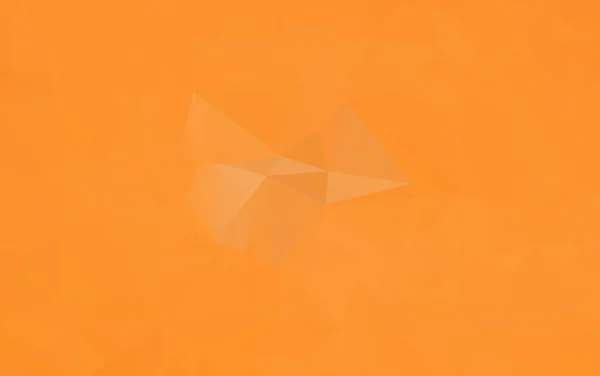 삼각형을 이루어져 있는 밝은 오렌지 다각형 그림. — 스톡 벡터