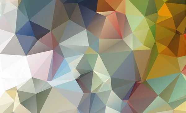 Fondo abstracto oligonal que consiste en triángulos de color azul — Vector de stock