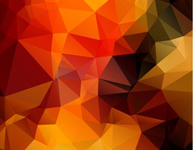 Işık turuncu desen. Sorunsuz üçgen desen. Geometrik esen