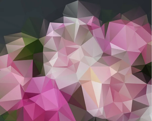Projeto de fundo triângulo rosa. Fundo geométrico em Origami —  Vetores de Stock