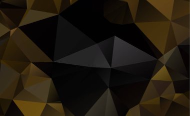 sağ sarı desen vektör. üçgen şablonu. Geometrik inceleyeceğim