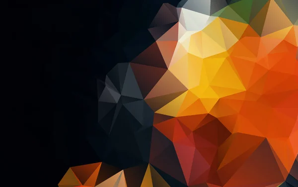 Modèle orange clair. Triangle sans couture Modèle. Patte géométrique — Image vectorielle
