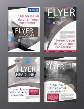 Çokgen Modern broşür vektör Cmyk Modern A4