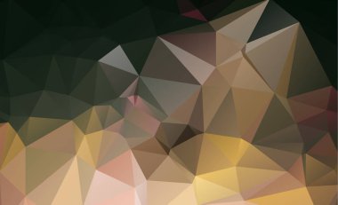 sağ sarı desen vektör. üçgen şablonu. Geometrik inceleyeceğim