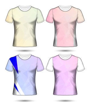  t-shirt şablonları soyut geometrik farklı co topluluğu