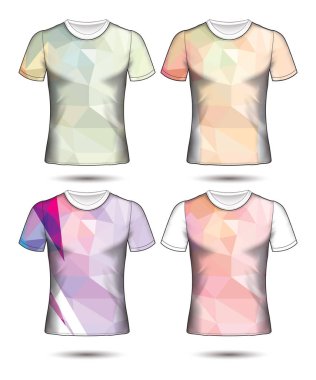  t-shirt şablonları soyut geometrik farklı co topluluğu