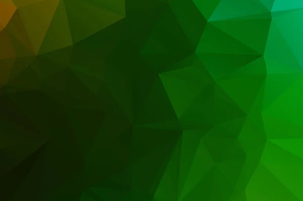Fondo verde esmeralda multicolor abstracto. Vector poligonal d — Archivo Imágenes Vectoriales