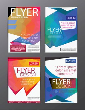 Düzen tasarım şablonu yıllık rapor el ilanı broşür Modern backgr