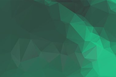 Açık yeşil vektör Çokgen soyut zemin. Çokgen soyut