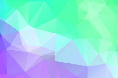 Açık yeşil vektör Çokgen soyut zemin. Çokgen soyut