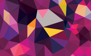 Soyut çok renkli tam renk gökkuşağı arka plan. Vektör polygo