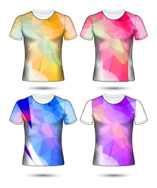 t-shirt şablonları soyut geometrik farklı co topluluğu