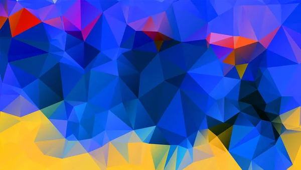 背景设计的几何背景的折纸风格和抽象马赛克与渐变填充颜色 — 图库矢量图片