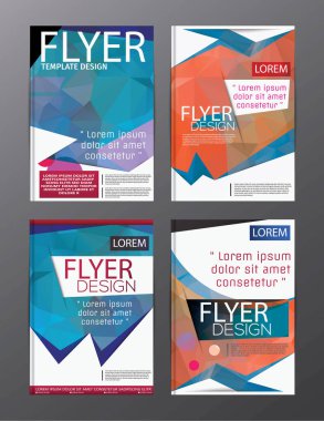 Düzen tasarım şablonu yıllık rapor el ilanı broşür Modern backgr