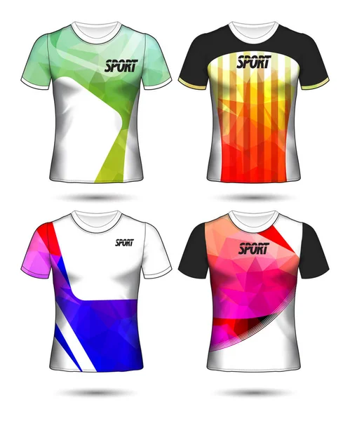 Sada fotbal nebo fotbal dres tričko styl šablony, Design — Stockový vektor