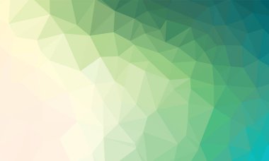 Açık yeşil vektör Çokgen soyut zemin. Çokgen soyut