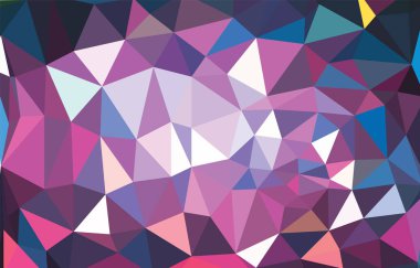 Açık mor vektör Çokgen soyut zemin. Gr ile Çokgen