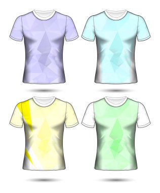  t-shirt şablonları soyut geometrik farklı co topluluğu