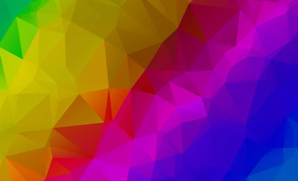 Abstracte Multicolor Full Color regenboog achtergrond. Vector polygo — Stockvector