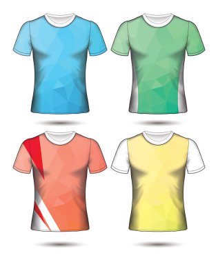  t-shirt şablonları soyut geometrik farklı co topluluğu