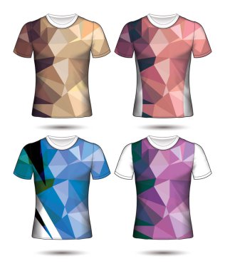  t-shirt şablonları soyut geometrik farklı co topluluğu