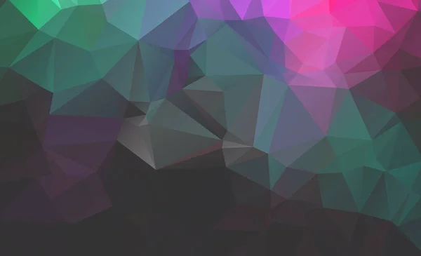 Bunte Farbverlauf Mosaik Hintergrund. geometrisches Dreieck, Mosaik, — Stockvektor