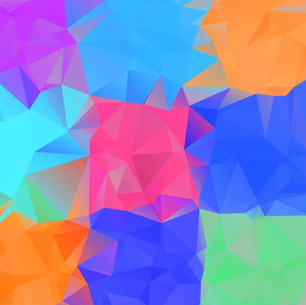 Fondo de arco iris multicolor abstracto a todo color. Poligo vectorial — Vector de stock