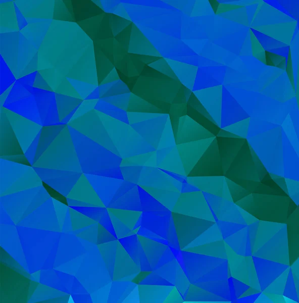 Fondo verde esmeralda multicolor abstracto. Vector poligonal d — Vector de stock