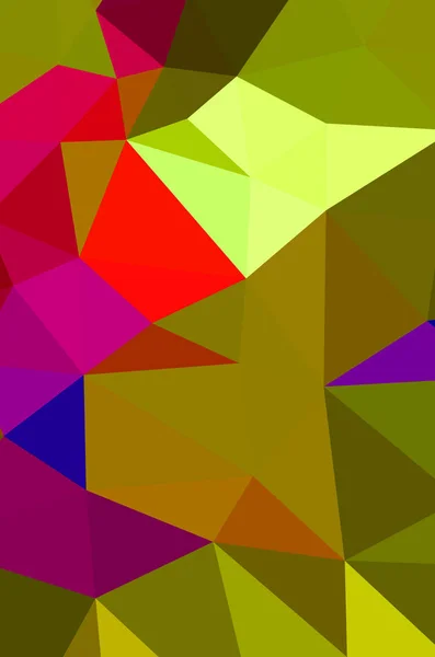 黄色の鮮やかな多角形のベクトル背景。幾何学的ベクトルイリュウ — ストックベクタ