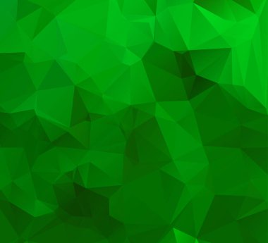 Soyut çok renkli zümrüt yeşili arka plan. Vektör Çokgen d