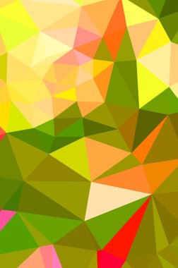 Sarı canlı çokgen vektör arkaplanı. Geometrik vektör çizimi. yaratıcı tasarım şablonu