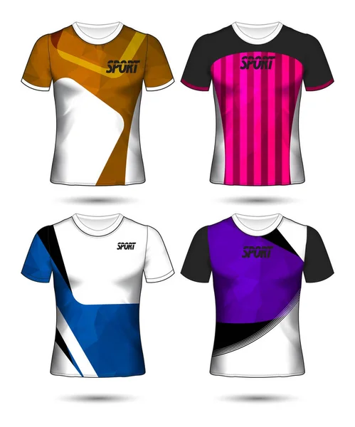 Conjunto Futebol Futebol Jersey Modelo Shirt Estilo Projete Sua Ilustração — Vetor de Stock