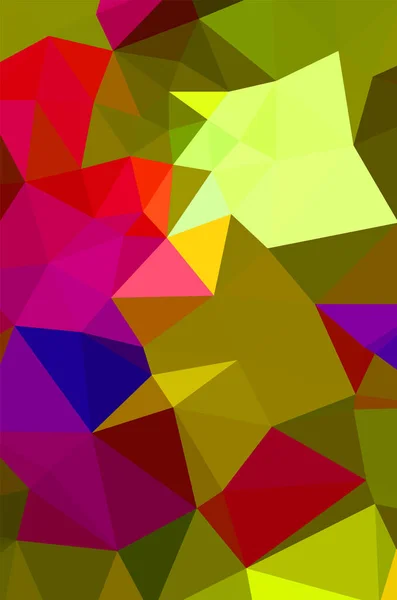 Žluté Živé Polygonální Vektorové Pozadí Geometrická Vektorová Ilustrace Šablona Kreativního — Stockový vektor