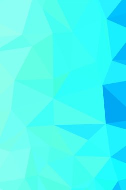 Soyut mavi canlı üçgen geometrik arkaplan, vektör çizimi